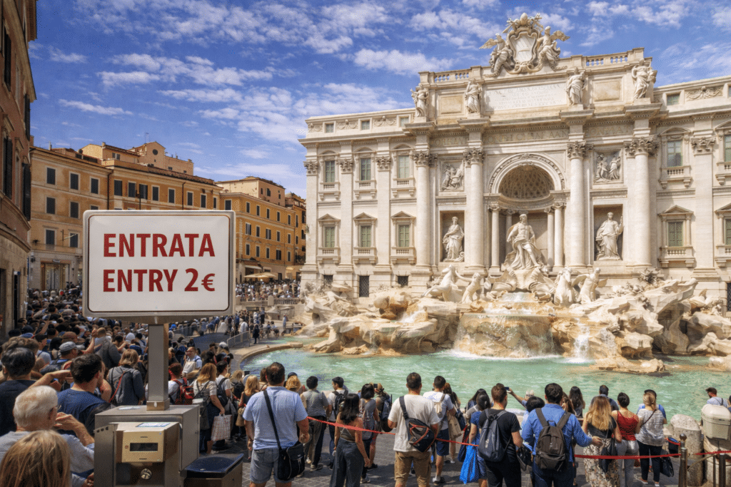 Fontana di Trevi a pagamento