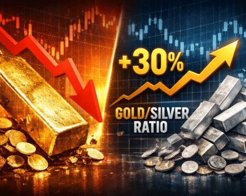 Gold silver ratio in risalita