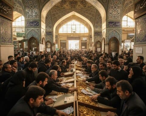 Caccia alle monete d'oro Emami in Iran