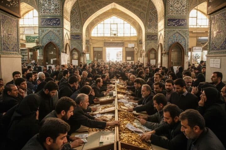 Caccia alle monete d'oro Emami in Iran