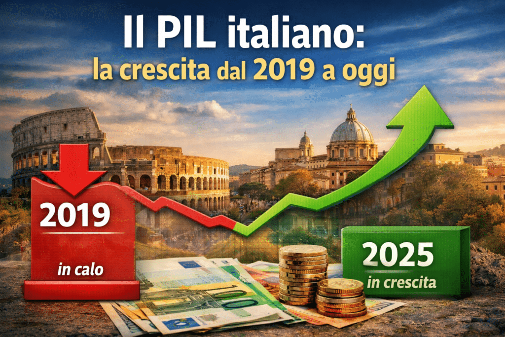 Pil italiano in crescita dal 2019