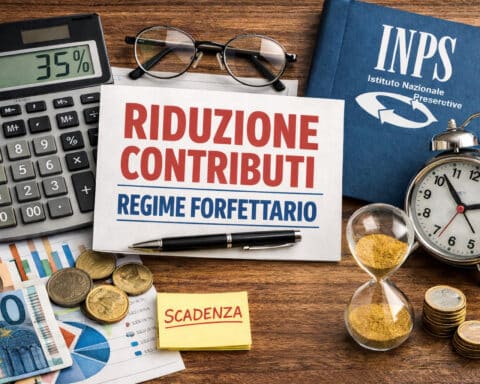 riduzione contributi regime forfettario