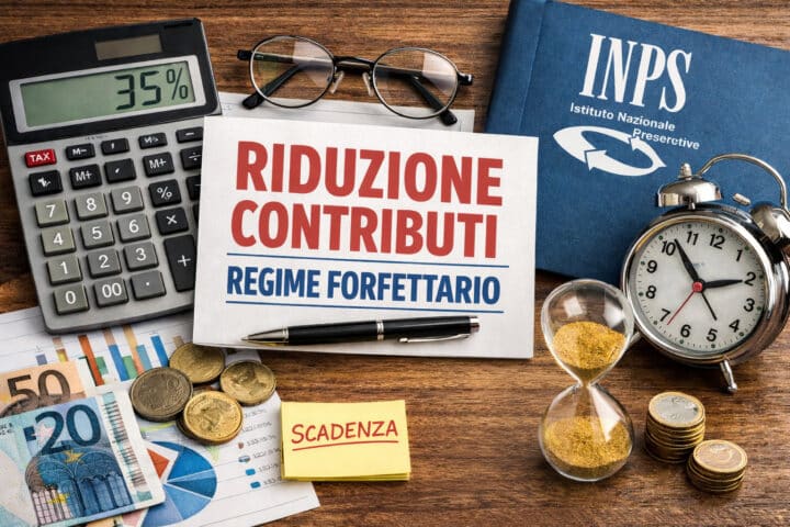 riduzione contributi regime forfettario