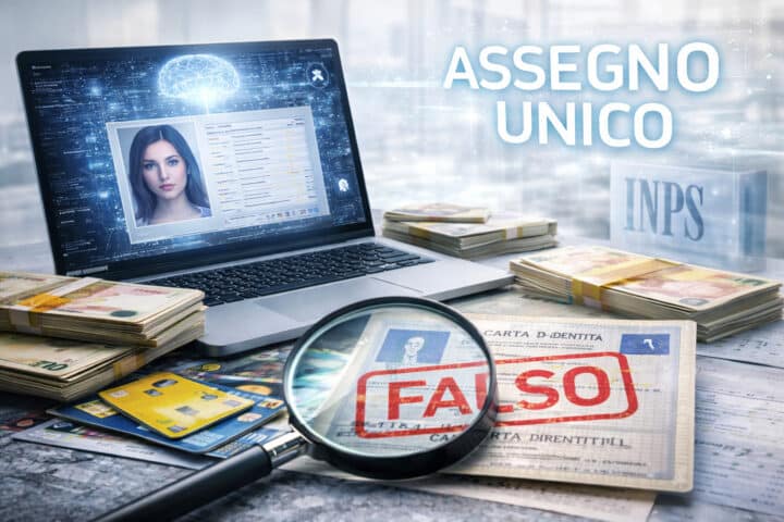 truffa ia su assegno unico