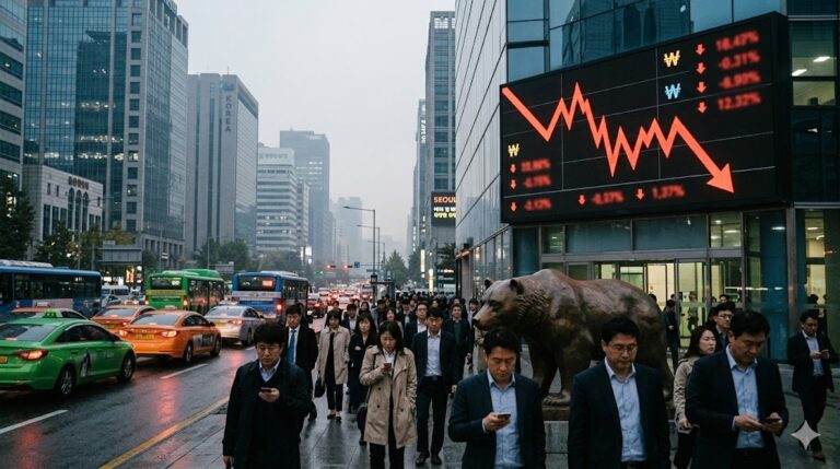 Borsa di Corea in bear market e won ai minimi dal 2009