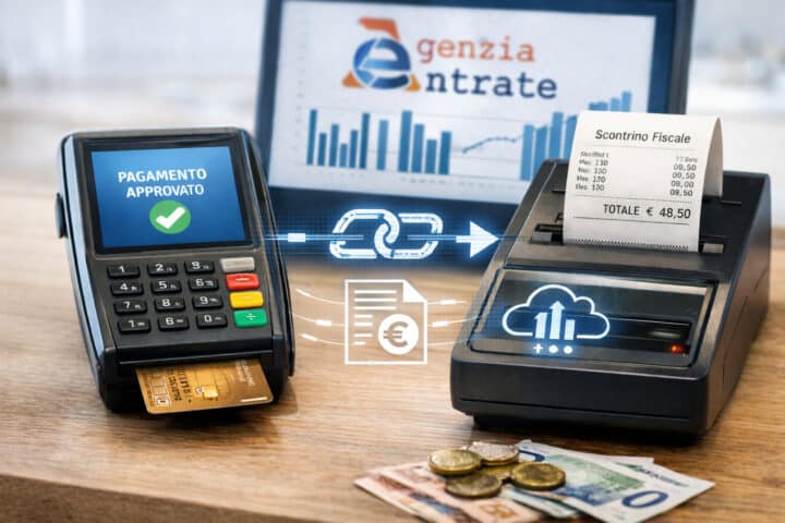 collegamento pos e registratore
