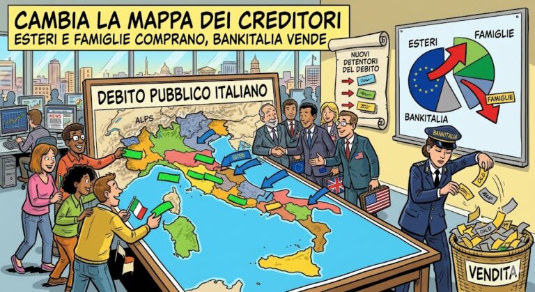 Creditori BTp, cambia mappa