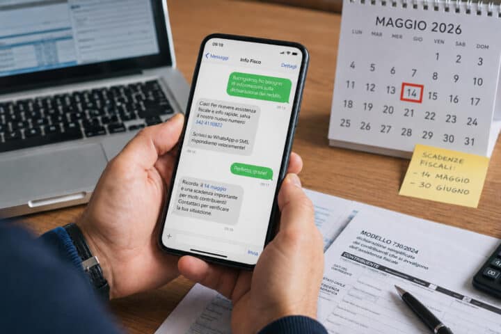 assistenza fiscale via sms