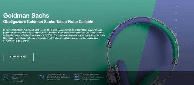 Obbligazioni callable di Goldman Sachs
