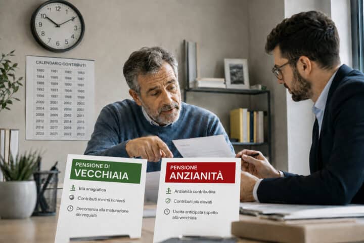 pensione di vecchiaia e anticipata