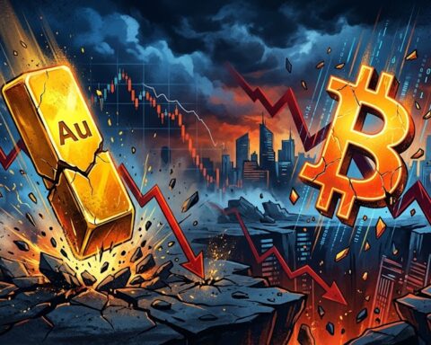 Crollo di oro e Bitcoin