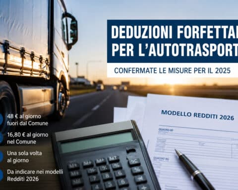 deduzione forfettaria autotrasporto