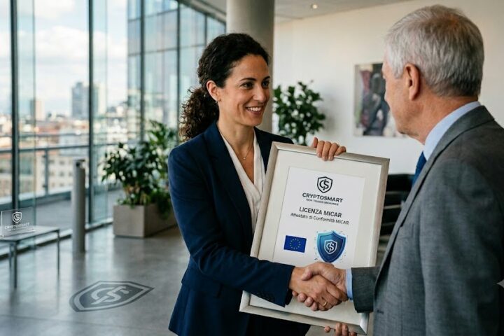 Cryptosmart ottiene licenza MiCAR