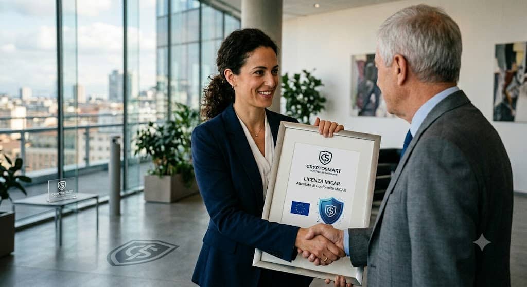 Cryptosmart ottiene licenza MiCAR