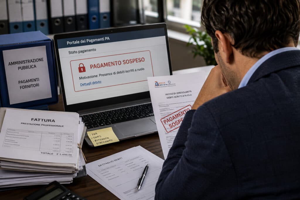 pagamenti della pa ai professionisti