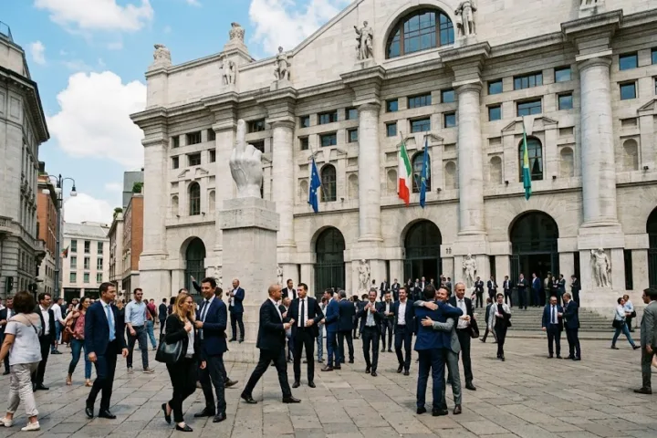 Piazza Affari da record