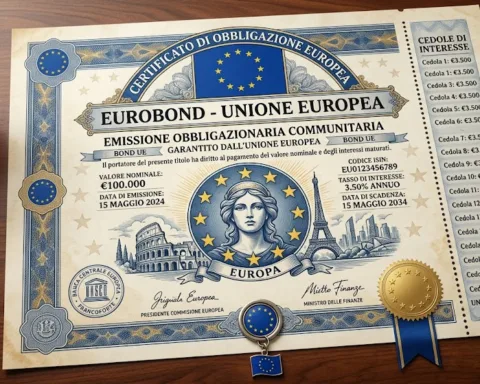 Bond UE, rendimenti a premio sui Bund