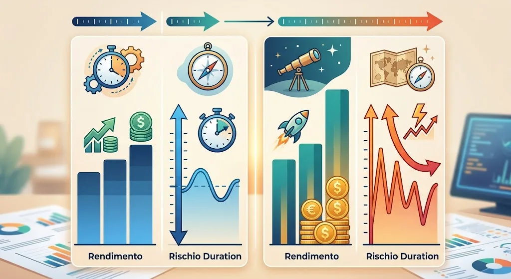 Confronto tra BTp 2036 e BTp 2072