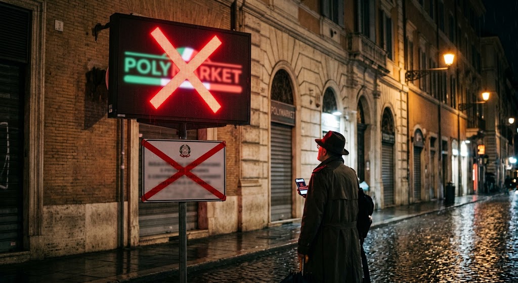 Polymarket bloccato in Italia, il nuovo mercato delle probabilità spaventa i regolatori