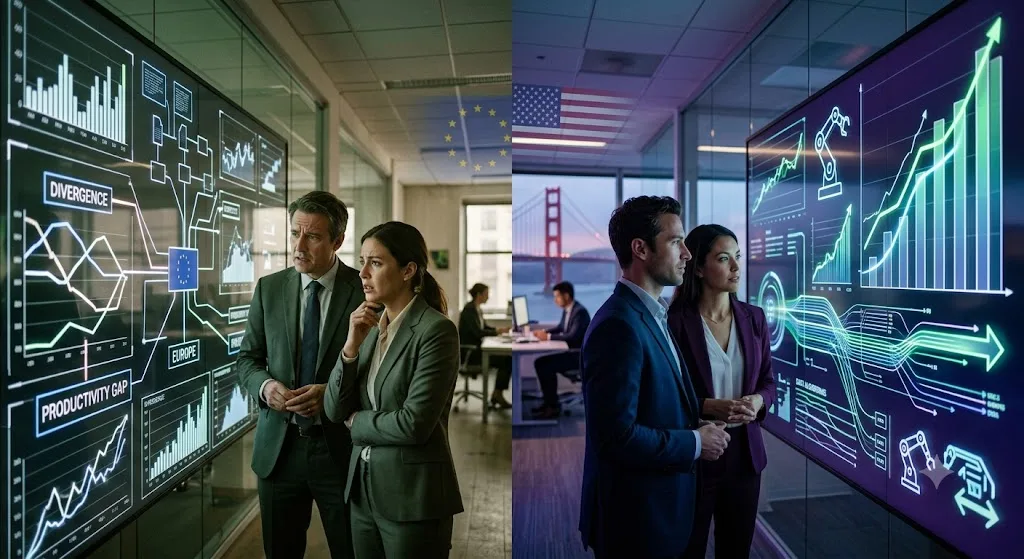 Divorzio USA-Europa su produttività del lavoro