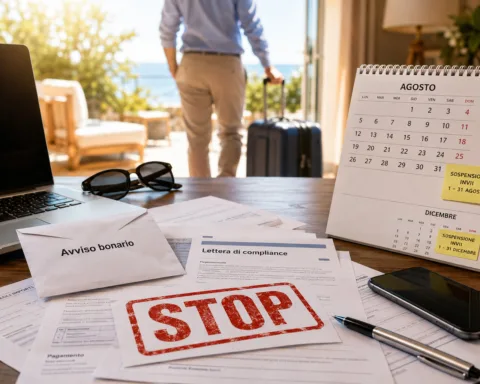 stop avvisi bonari e lettere compliance