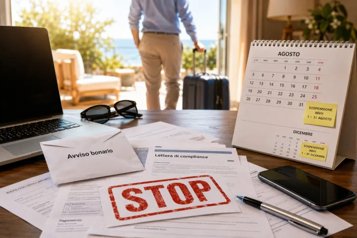 stop avvisi bonari e lettere compliance